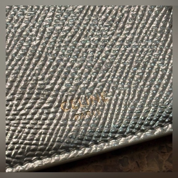 Celine Compact Zipped Cardholder Wallet Silver - Picture 5 of 13
